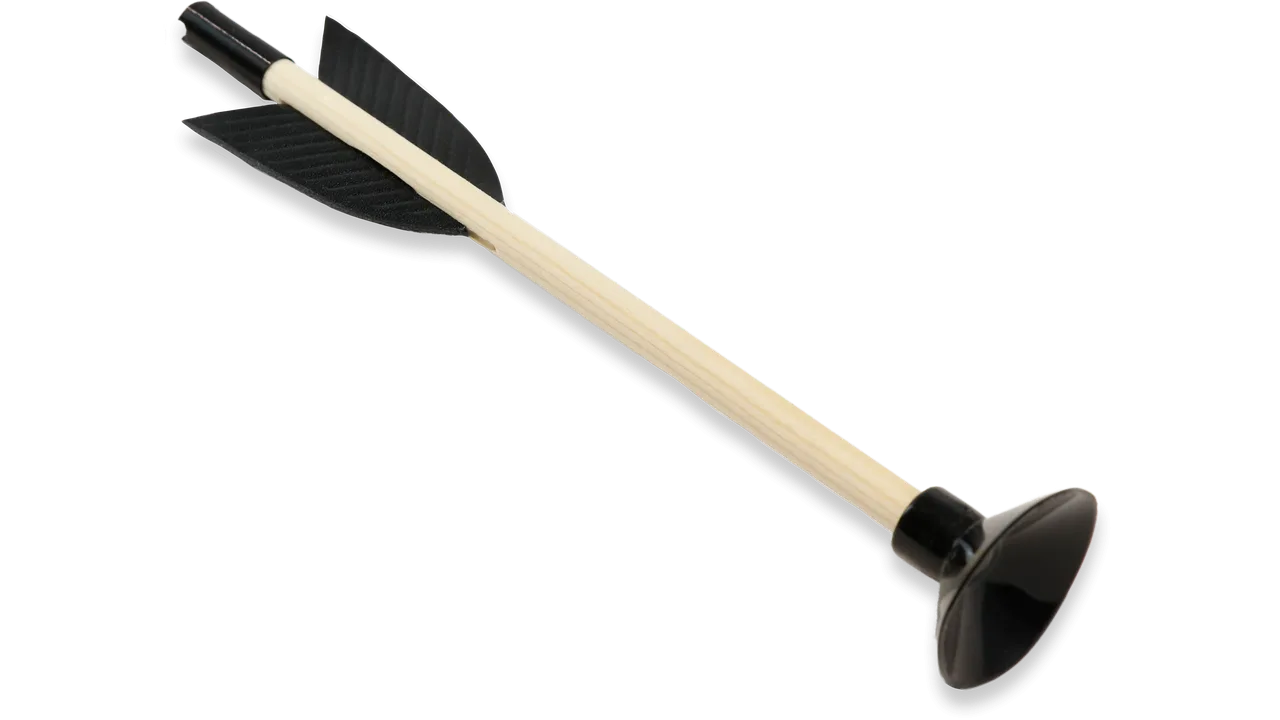 Pfeil m. Saugnapf, ca.18cm, für Armbrust klein 1211 + 12129 - Bild 1