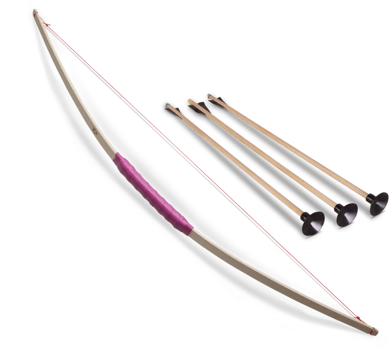 Prinzessinnen-Bogen, Esche, Wickelung Pink, 90cm +3x 1204 - Bild 1