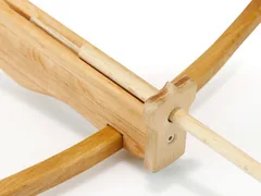 Kinder-Armbrust Erlenholz geölt +3x Armbrustbolzen mit Saugnapf 1246 - Bild 5