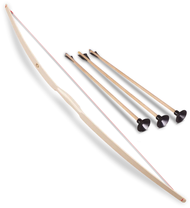 Kinder-Bogen aus Eschenholz, NATUR ca.90cm +3x 1204 Pfeile - Bild 1